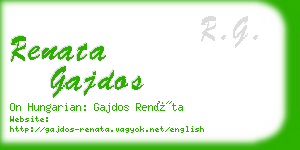 renata gajdos business card